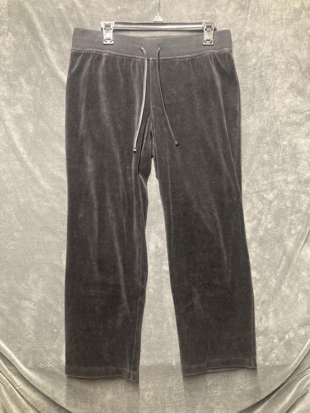 St. John’s Bay Velour Loungewear Track Pants Woman’s Petite PM Athleisure Y2K
